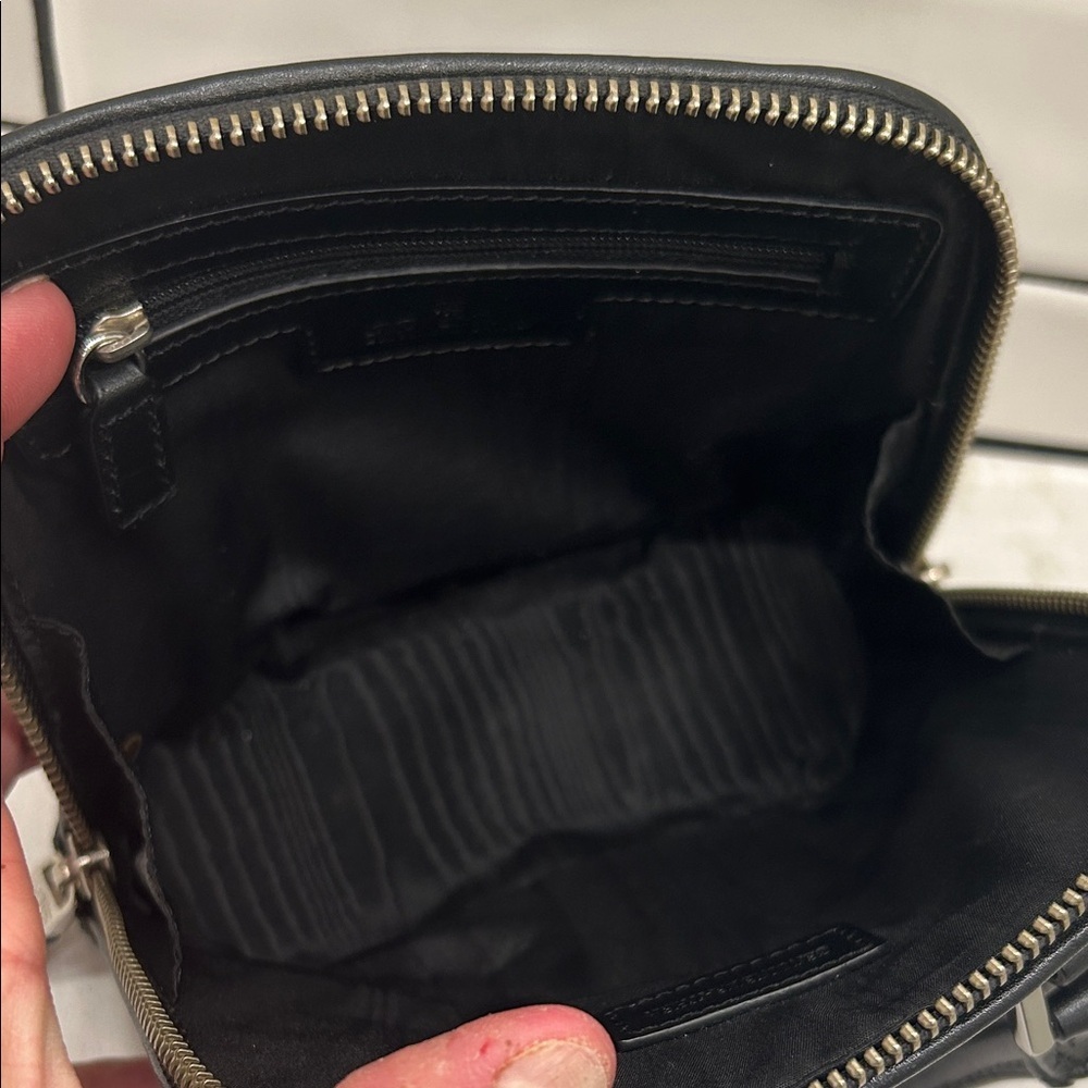 Brooks‎ Brothers Leather Elegant Black Handbag Preppy Minimalist Old Money - Picture 8 of 14
